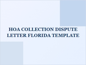 Florida Hoa Dispute Mediation Options Template