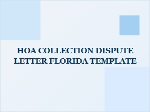 Hoa Billing Dispute Guidelines Florida Template