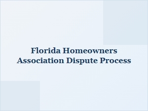Florida Hoa Dispute Resolution Strategies